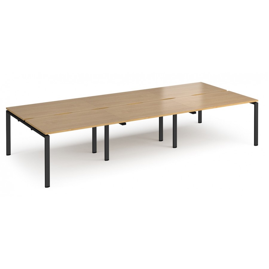 Adapt 6 Person Bench Desk | 1600mm Deep